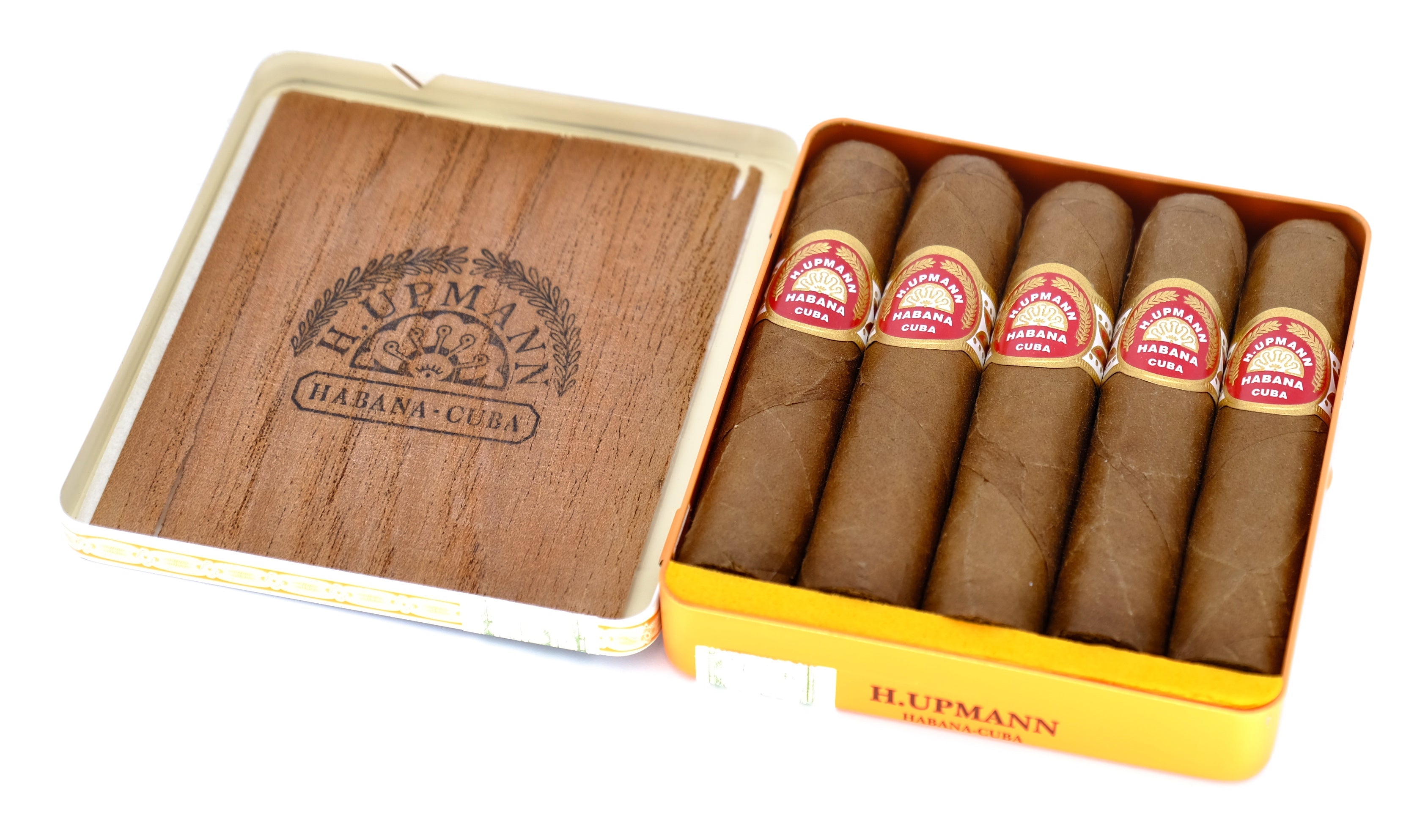 H. Upmann Half Corona_5er Set Alu Box geöffnet