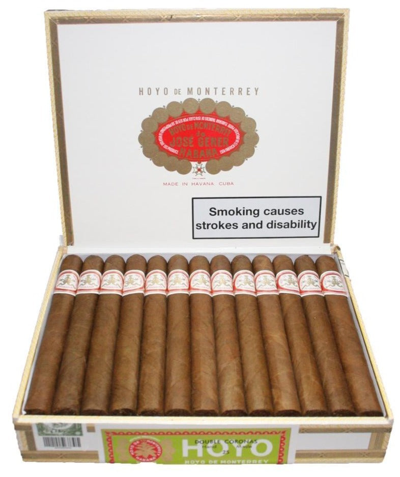 Hoyo de Monterrey Double Coronas 25erZigarrenbox geöffnet