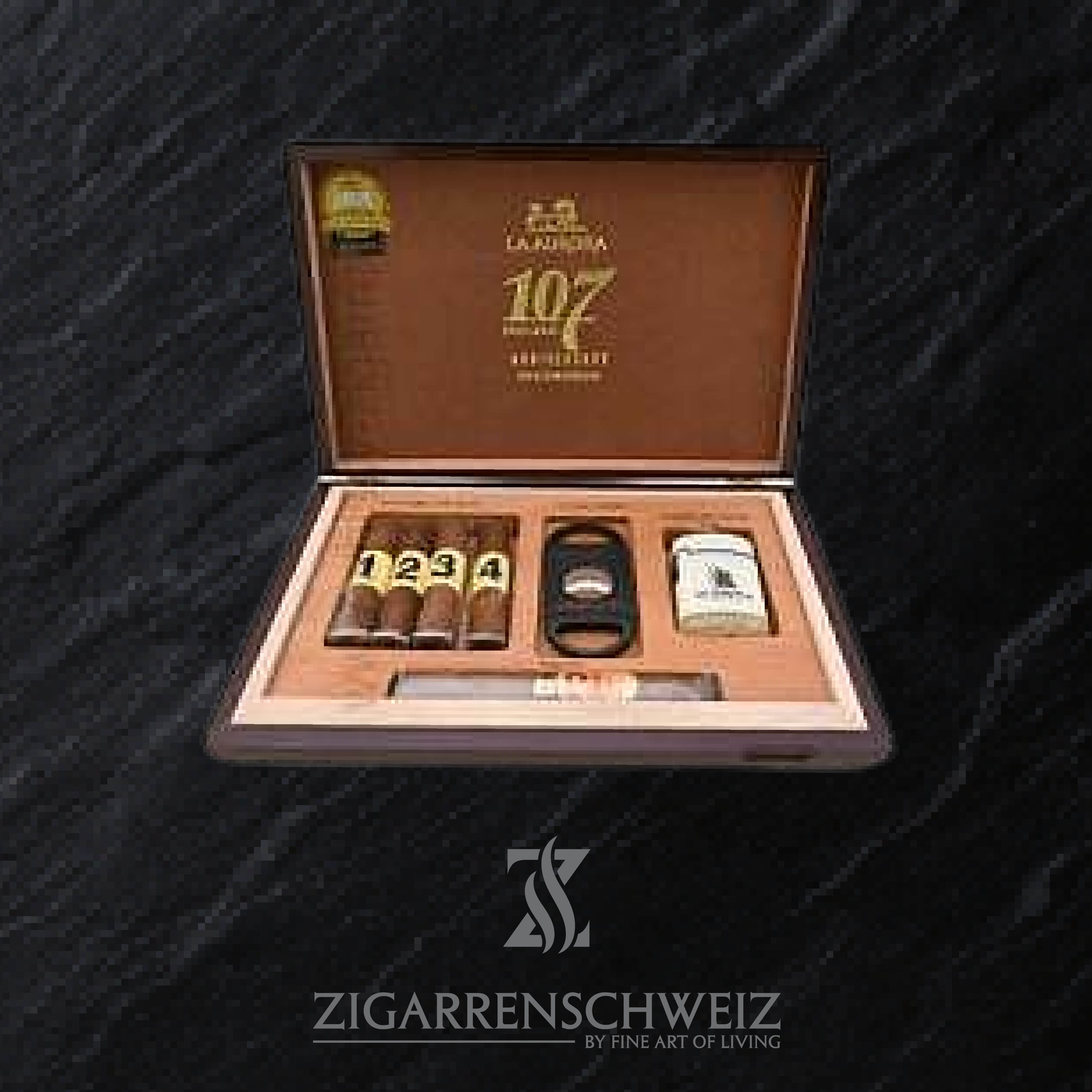 La Aurora 107 Nicaragua Zigarren Training Kit / Zigarren Sampler geöffnet