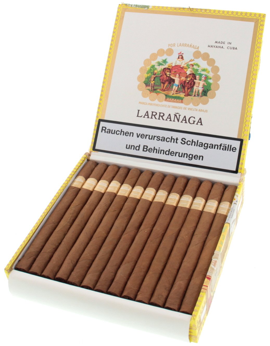 Por Larranaga Monte Carlo_25er Zigarren Box geöffnet
