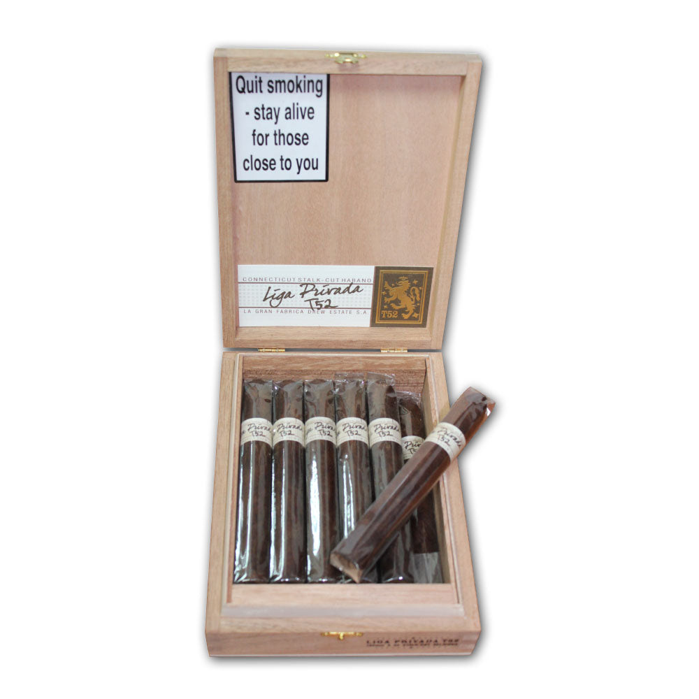 12er Box Drew Estate Liga Privada No. 9 Belicoso Zigarren, Box geöffnet