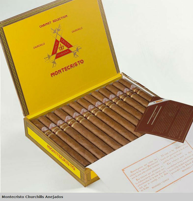 Montecristo Churchill Anejados Zigarre aus Kuba in der 25er Kiste