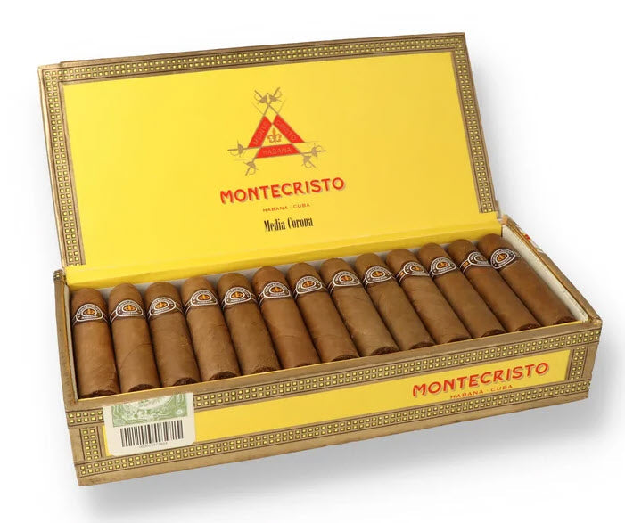 25er Kiste Montecristo Medias Coronas Zigarren aus Kuba