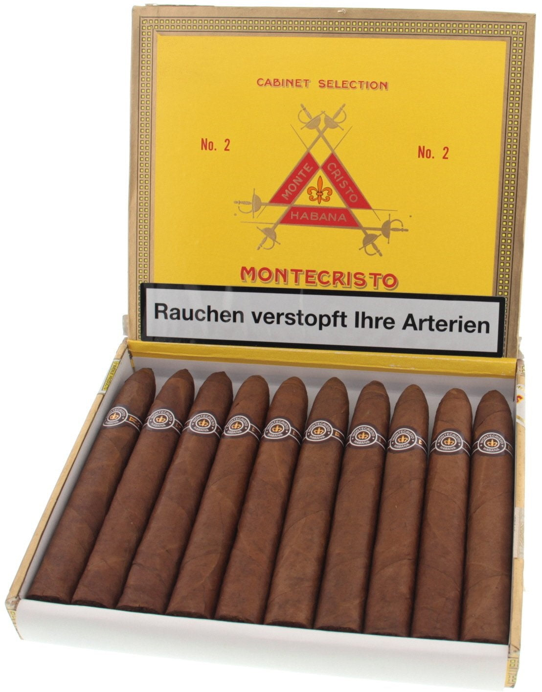 10er Kiste Montecristo No. 2 Zigarren aus Kuba