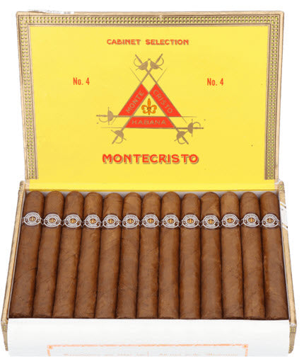 25er Kiste Montecristo No. 4 Zigarren aus Kuba