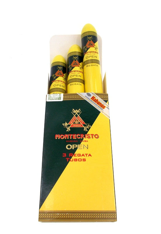 3er Schachtel Montecristo Open Regata Zigarre im Alu Tubo aus Kuba