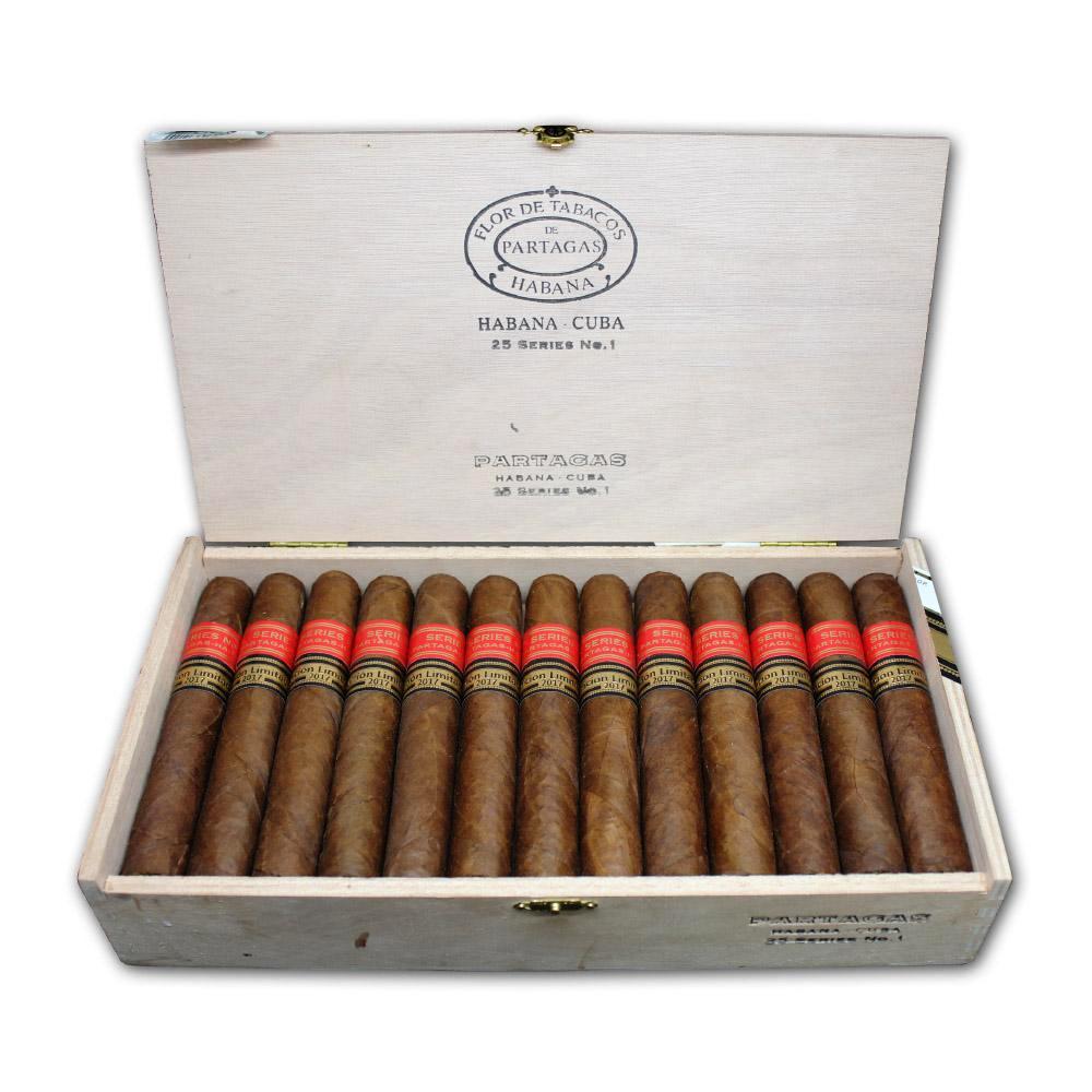 Partagas Maduro No 1 Zigarre 25er Box geöffnet