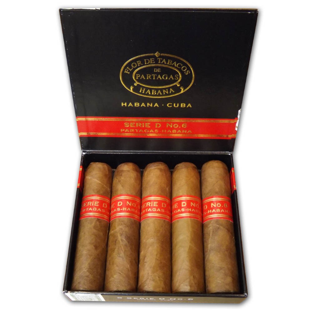 Partagas Serie D no 6 Zigarre 5er Box offen