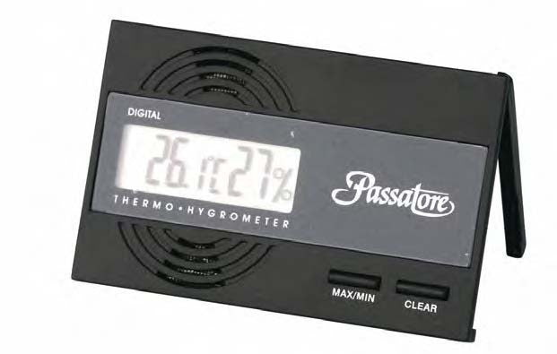 Passatore Digitales Kombi Hygrometer (Temperatur und Feuchtigkeit im Humidor messen)