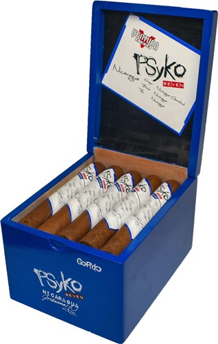 Psyko Seven Nicaragua Gordo 20erZigarrenbox geöffnet