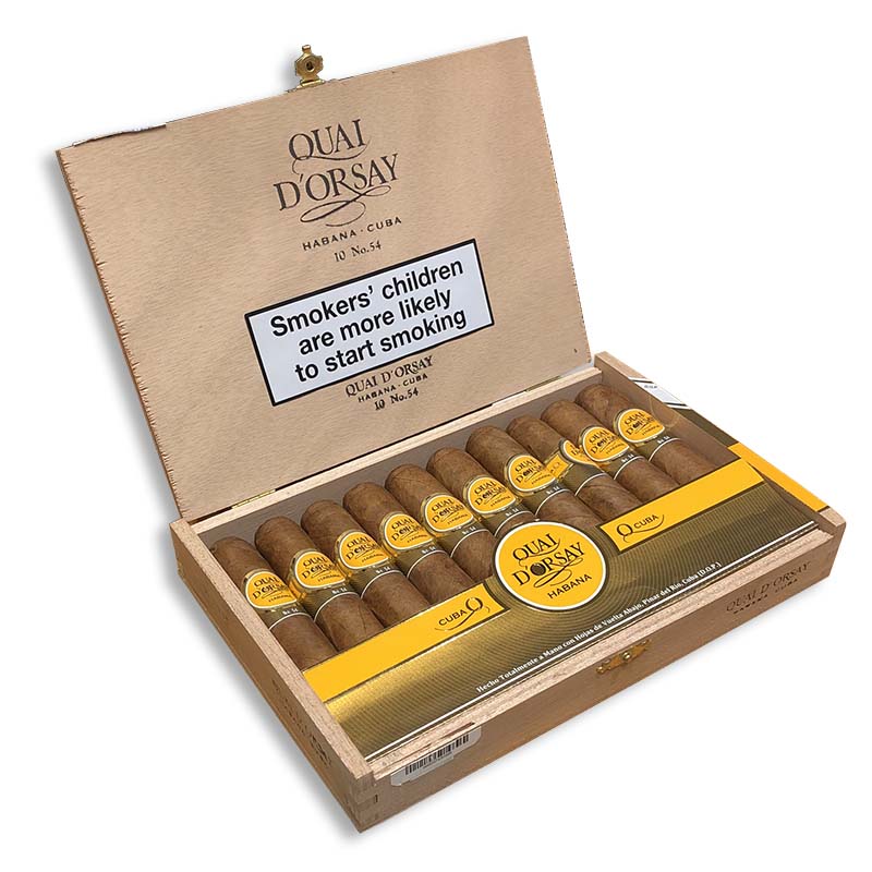Quai D'Orsay No. 54 Zigarre im Edmundo Grueso Format 10er Zigarrenbox geöffnet