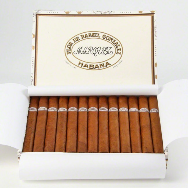 Rafael Gonzalez Petit Coronas Zigarren aus Kuba 25er Box geöffnet