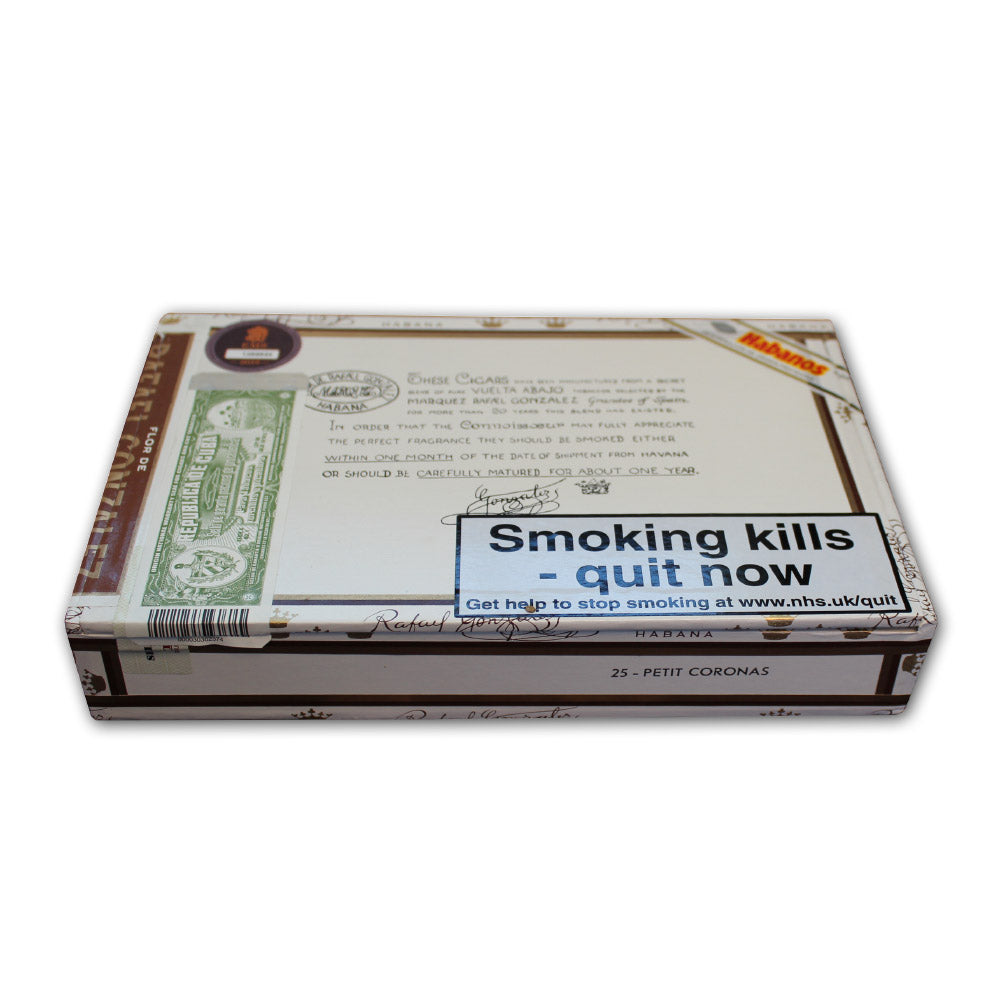 Rafael Gonzalez Petit Coronas Zigarren aus Kuba 25er Box geschlossen