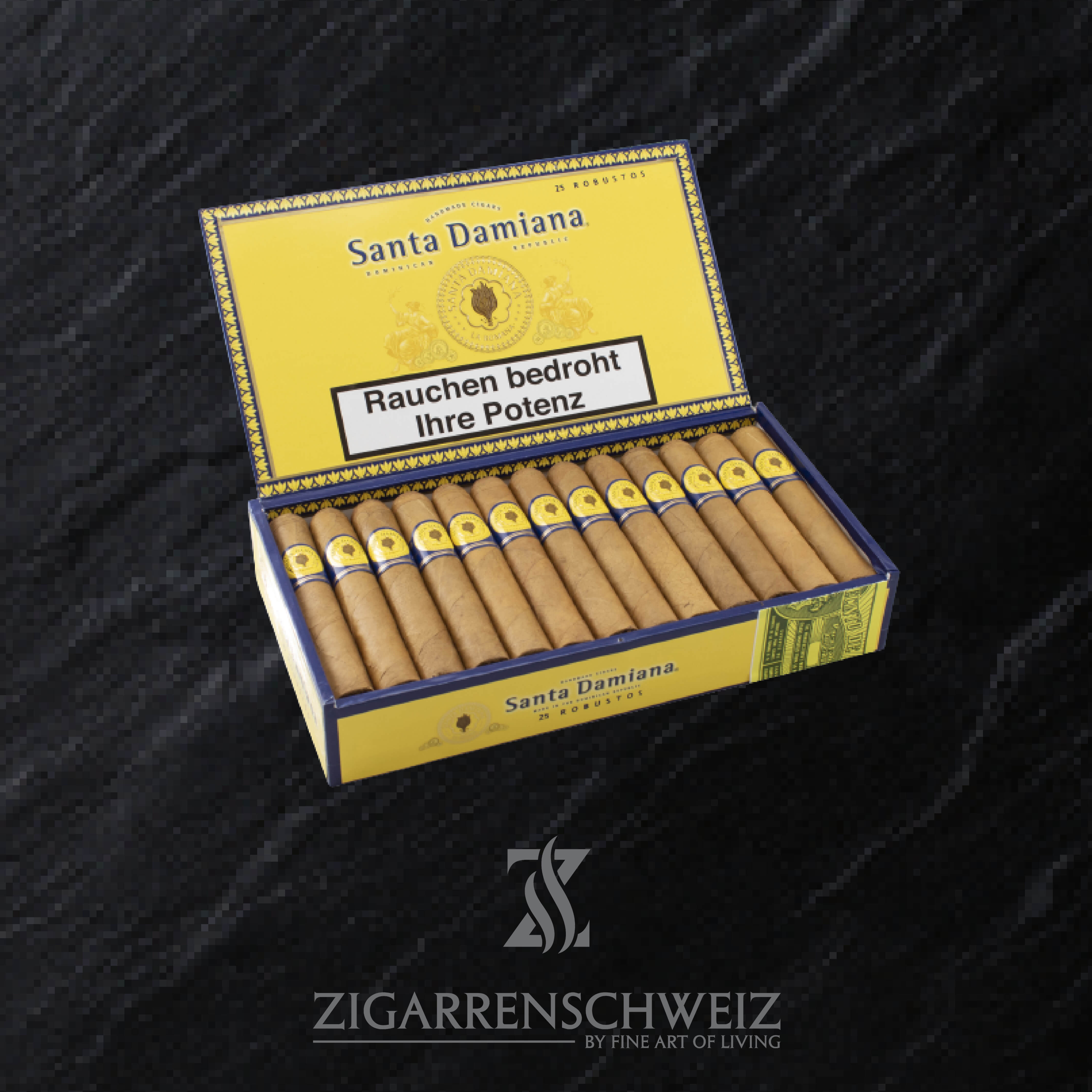 Santa Damiana Classic Robusto Zigarren Kiste offen