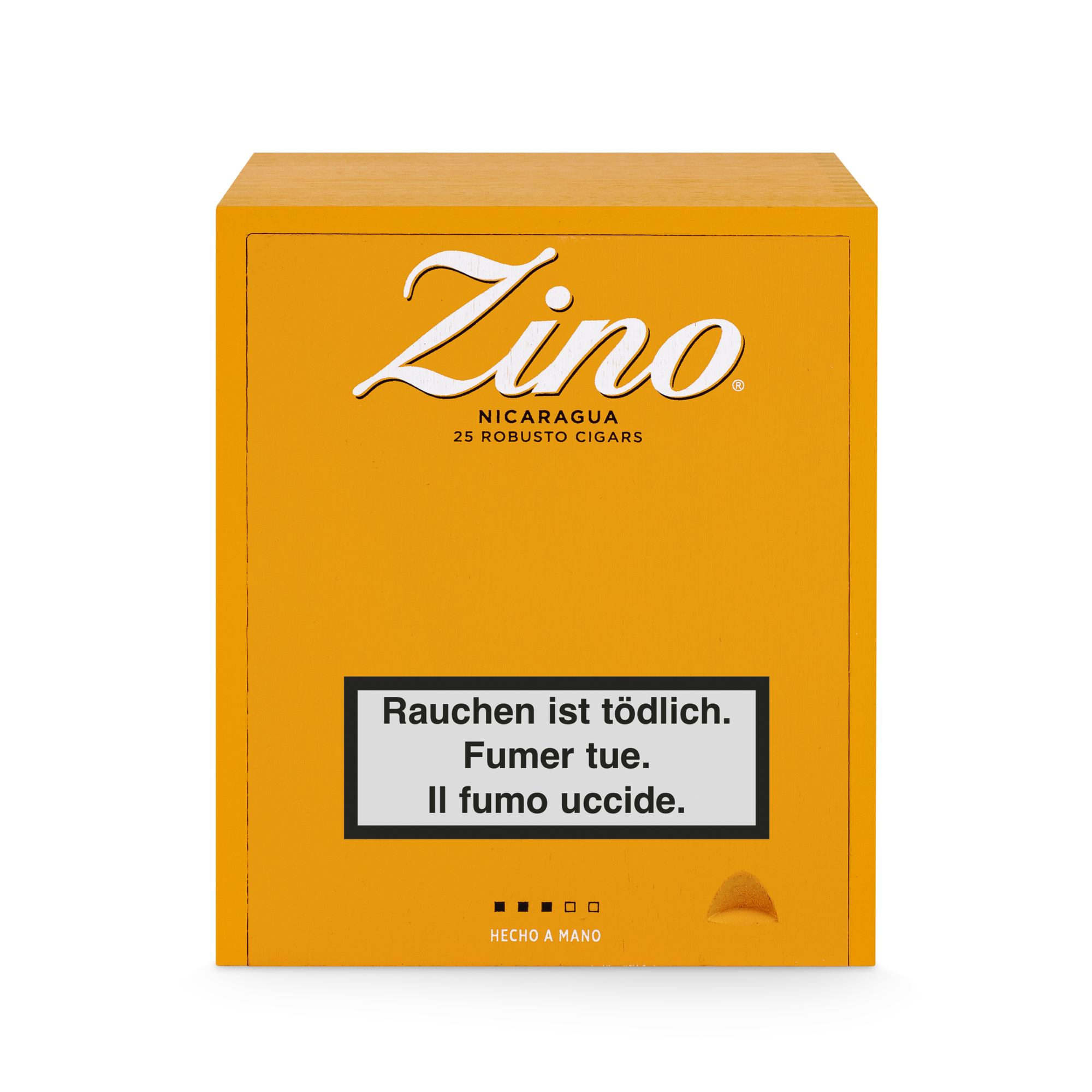 Zino Nicaragua Robusto Zigarre 25er Box geschlossen von oben