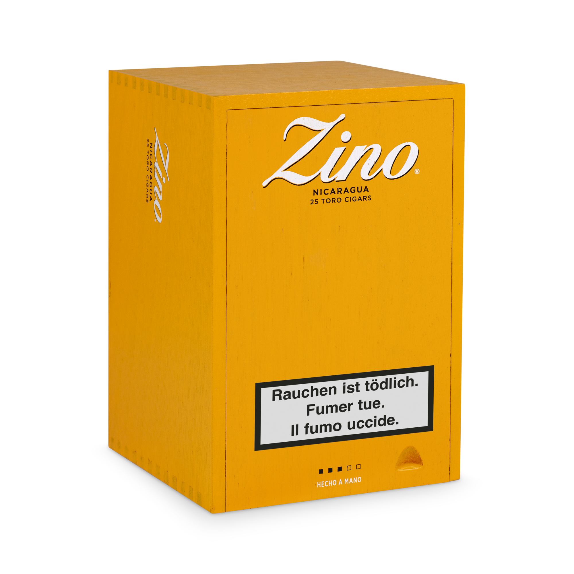 Zino Nicaragua Toro Zigarren 25er Box geschlossen seitlich