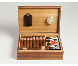 Venetia Travel Humidor Walnut für 50 Zigarren - Zigarrenschweiz Online Zigarren Boutique - 