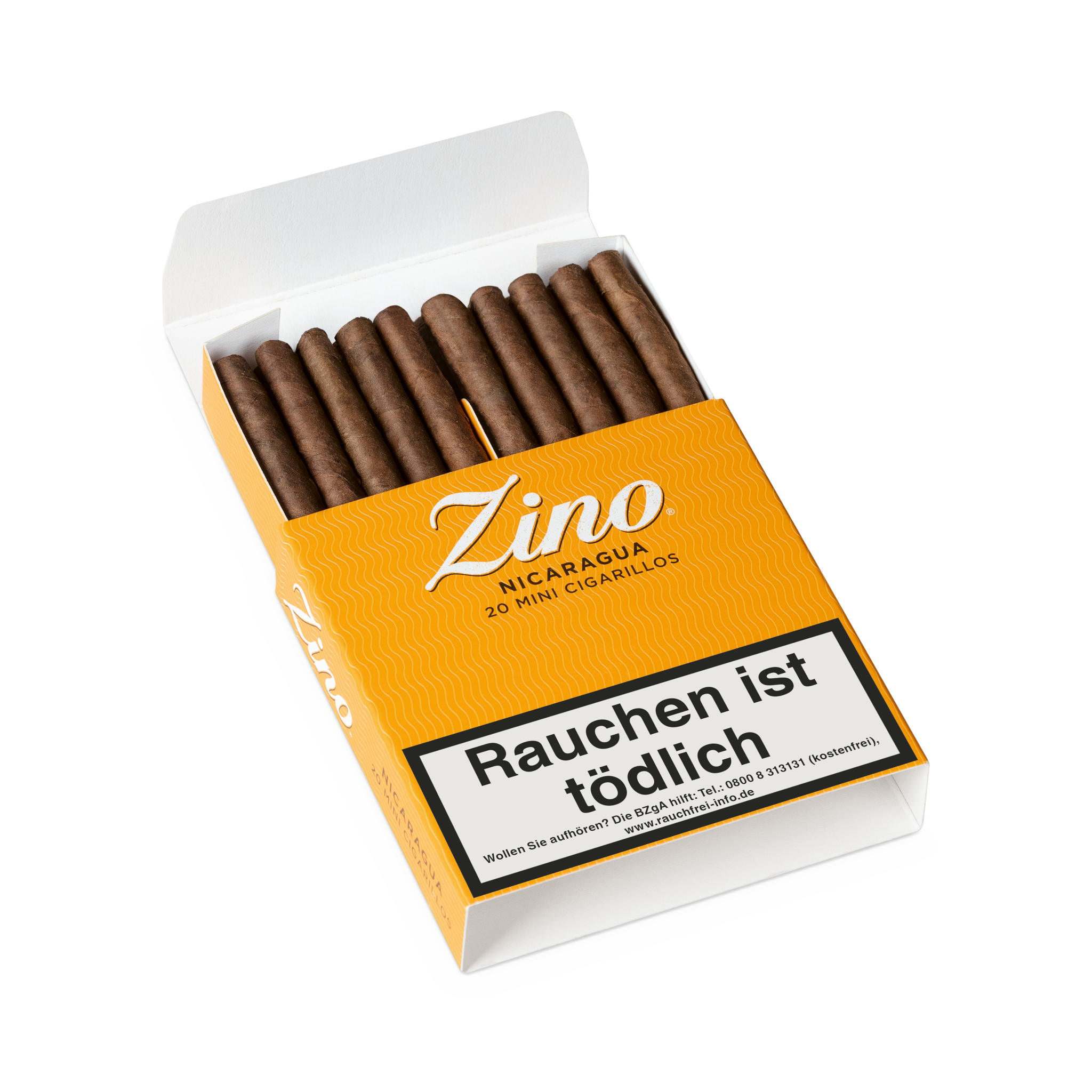 Zino Nicaragua Cigarillo Schachtel geöffnet